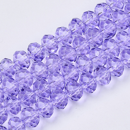 Baking Paint Glass Beads Strands EGLA-Q120-E-B01-1