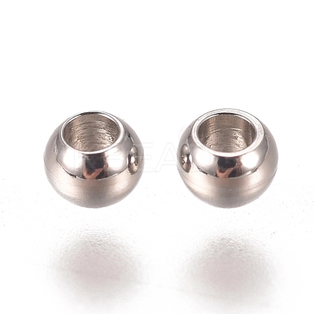 Tarnish Resistant 201 Stainless Steel Spacer Beads STAS-I137-01B-P-1