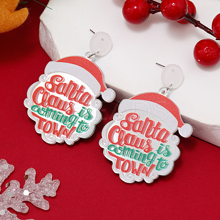 Christmas Acrylic Stud Earrings SK8065-27-1