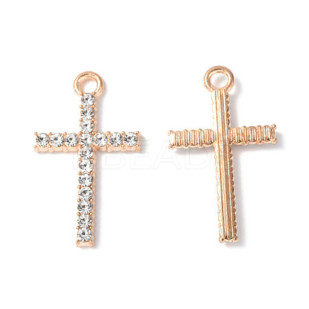 Alloy Crystal Rhinestone Pendants PALLOY-F288-03KCG-1