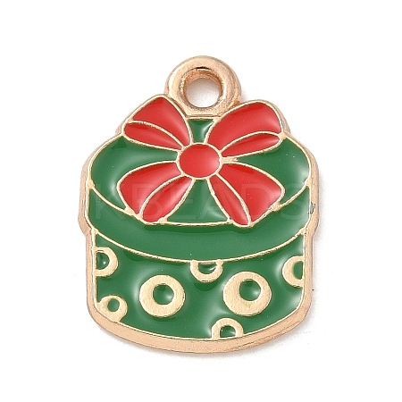 Christmas Alloy Enamel Pendants LS-ENAM-K074-01G-05-1