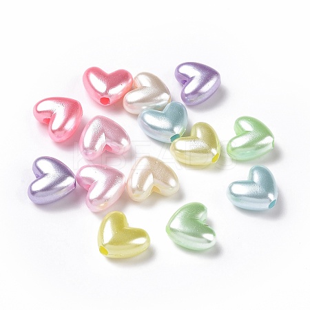 Imitation Pearl Acrylic Beads OACR-E013-18-1