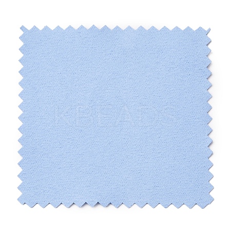 Faux Suede Fabric Square Silver Polishing Cloth AJEW-G004-03A-1