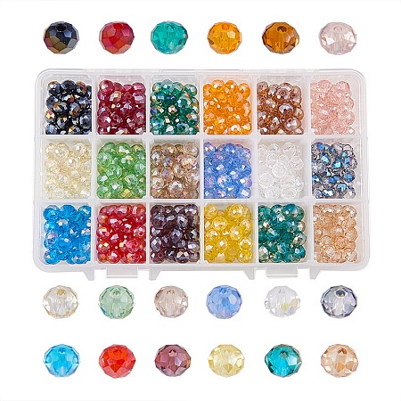   Electroplate Glass Beads EGLA-PH0003-05-1