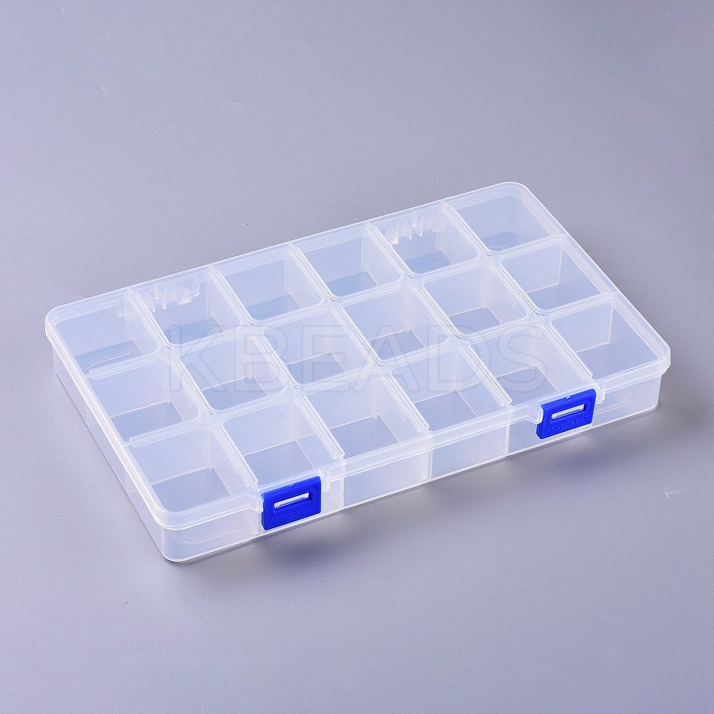 Wholesale 18 Compartments Organizer Storage Plastic Boxes - KBeads.com