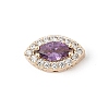 Brass Micro Pave Cubic Zirconia Beads KK-K297-27G-01-1