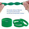12Pcs Word Silicone Cord Bracelet Wristband BJEW-CN0001-05A-5