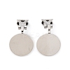 Brass Screw Clip Earring Converter KK-S533-01P-1