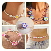 50Pcs 5 Styles Handmade Polymer Clay 3D Flower Plumeria Beads CLAY-TA0001-68-9