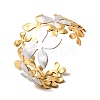 304 Stainless Steel Cuff Bangles for Women BJEW-F509-03D-G-4
