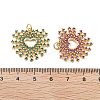 Brass Micro Pave Cubic Zirconia Pendants KK-Q006-35G-M-3