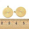PVD Vacuum Plating 304 Stainless Steel Pendants STAS-L278-022G-3