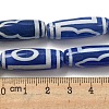 Blue Tibetan Style dZi Beads Strands TDZI-NH0001-B13-01-5