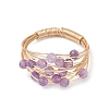 Natural Amethyst Finger Rings RJEW-TA00221-02-2