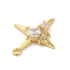 Brass Micro Pave Cubic Zirconia Pendants KK-Q772-04G-3