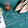 30 Pairs 6 Style Transparent TPU Anti-Loose Shoelace for High-heeled Shoes FIND-CP0001-97-4