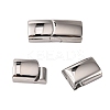 Tarnish Resistant 316 Surgical Stainless Steel Magnetic Clasps with Glue-in Ends STAS-G241-14A-P-1