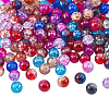 Transparent Crackle Glass Beads CCG-PH0003-13-4