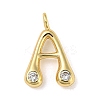 Rack Plating Brass Micro Pave Cubic Zirconia Pendants X-KK-A200-24G-A-1