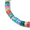 Natural & Synthetic Mixed Gemstone Heishi Beaded Bracelets BJEW-JB11073-4