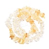 Natural Quartz Crystal & Citrine Beads Strands G-L610-A31-01-3