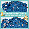 Knitting Row Counter Chains & Locking Stitch Markers Kits HJEW-AB00537-4