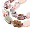 Natural Pink Opal Beads Strands G-C098-A19-01-2