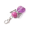 Angel Glass Pendant Decorations HJEW-JM02640-5