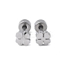 304 Stainless Steel Stud Earrings for Women EJEW-E603-05B-P-1