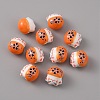 Handmade Porcelain Beads PORC-WH0016-02G-1