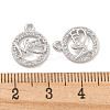 Mother's Day Brass Micro Pave Clear Cubic Zirconia Pendants KK-Z044-12P-3