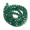 Electroplate Transparent Glass Beads Strands EGLA-A035-T4mm-L18-2