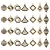 28Pcs 7 Styles Alloy Enamel Pendants FIND-FS0003-23-1