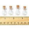 8Pcs Mini High Borosilicate Glass Bottle Bead Containers BOTT-FS0001-01-5