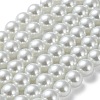 Baking Painted Pearlized Glass Pearl Round Bead Strands X-HY-Q003-12mm-01-2