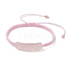 Adjustable Tube Natural Gemstone Braided Bracelets for Women BJEW-JB11006-05-1