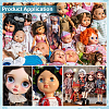 3 Pairs 3 Colors Iron & Polystyrene & PET Doll Craft Eyes DIY-PH0031-58B-5