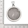 304 Stainless Steel Pendants STAS-S143-09-3