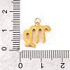 316 Stainless Steel Micro Pave Cubic Zirconia Pendants LS-STAS-K284-01B-G-3