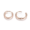 304 Stainless Steel Huggie Hoop Earrings EJEW-G272-02-10mm-RG-3