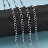 Non-Tarnish 3.28 Feet 304 Stainless Steel Curb Chains X-CHS-Q001-22-4