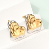 304 Stainless Steel Stud Earrings EJEW-U045-04A-GP-2