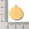 304 Stainless Steel Rhinestone Pendants STAS-Q309-14G-3