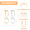 40Pcs 4 Style Brass Leverback Earring Findings KK-DC0002-15-4