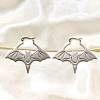 Non-Tarnish 304 Stainless Steel Bat Hoop Earrings for Women LS-EJEW-R156-07P-4