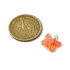Transparent Acrylic Beads with 304 Stainless Steel Eye Pins and Brass Beads PALLOY-JF03290-2