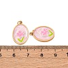304 Stainless Steel Enamel Pendants STAS-U061-43G-01-3