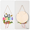 Wooden Pendant Decorations WOOD-WH0107-78-4