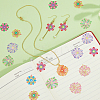48Pcs 8 Styles Spray Painted 430 Stainless Steel Filigree Pendants STAS-HS0001-56-5