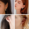 6Pairs 6 Styles Cubic Zirconia Hoop Earrings EJEW-YS0001-02-7